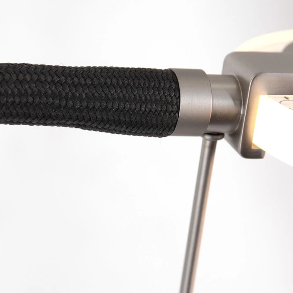 Led leeslamp 2-lichts Turound 40w - 2200-4000K - 187cm RVS helder glas Steinhauer 8712746134797