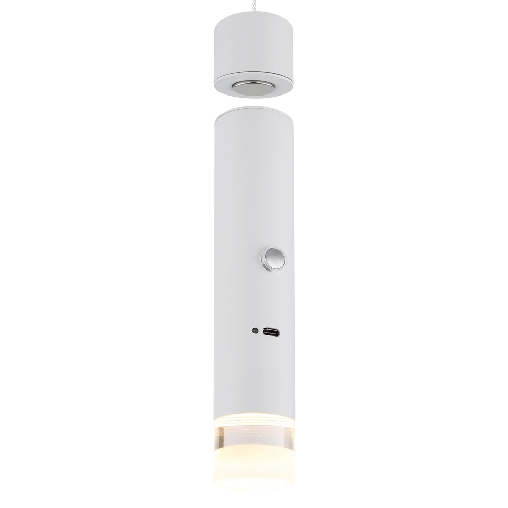Strakke hanglamp Pelo wit Globo 9007371566358