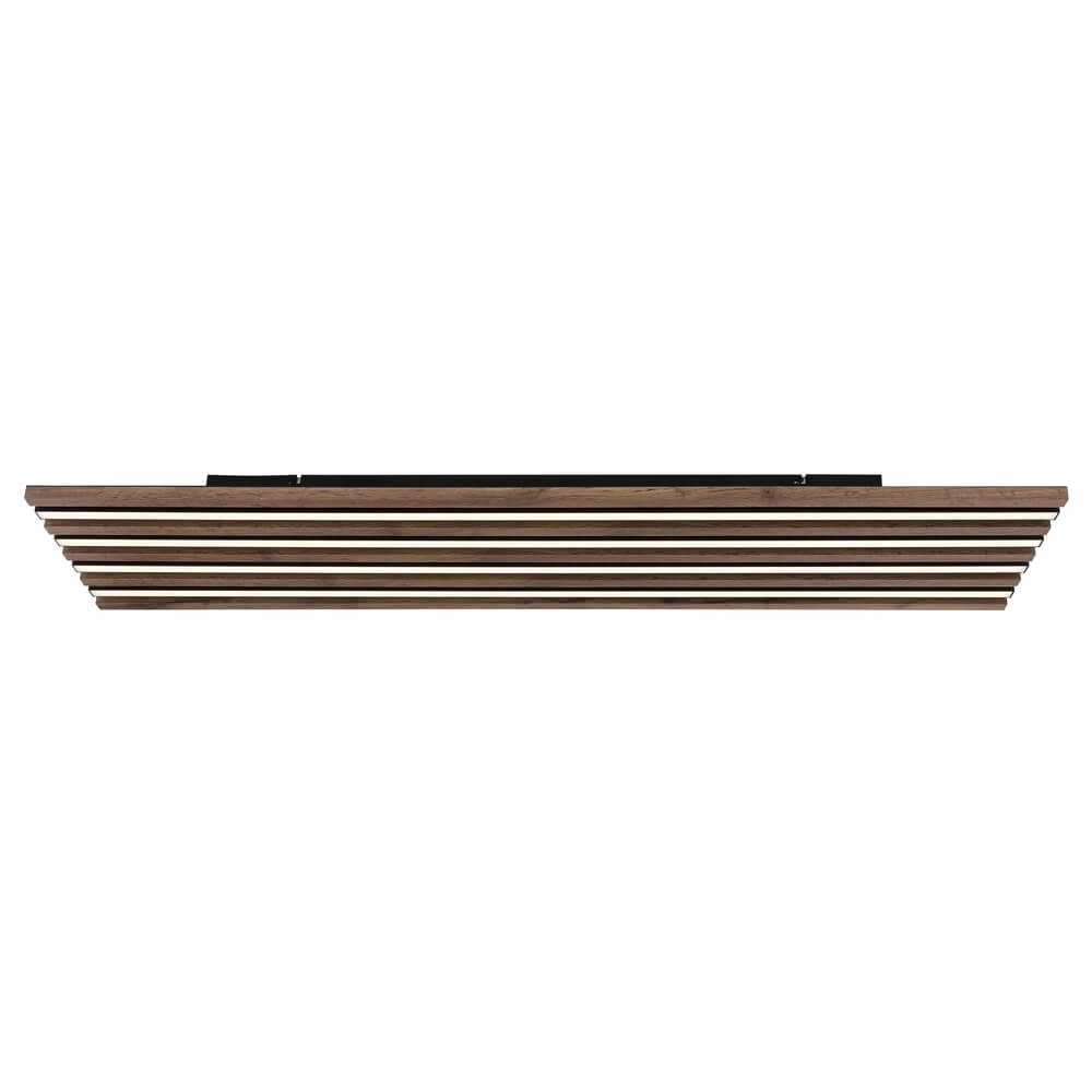 Plafondlamp Hayden zwart met hout 120cm Globo 9007371516643