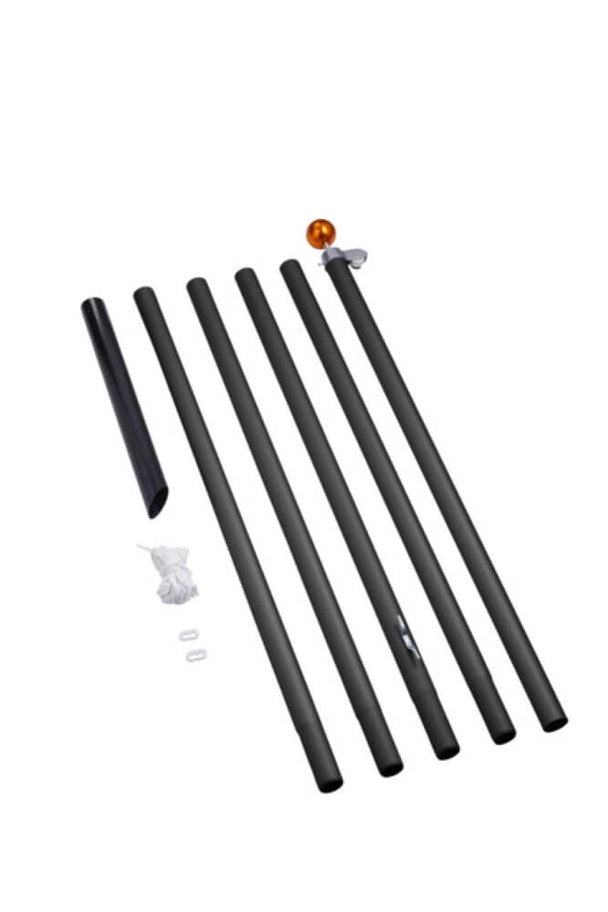 6 meter Pole Black