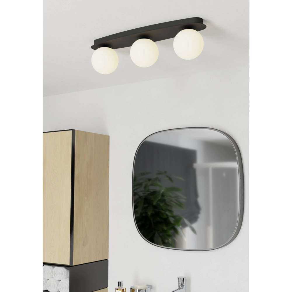 Plafondlamp Castrovido 3-lichts zwart Eglo 9008606360697