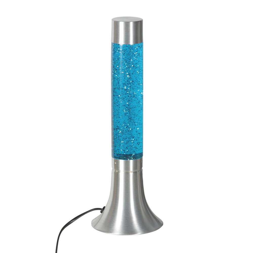 Lavalamp Volcan metaal met blauw Steinhauer 8712746177664