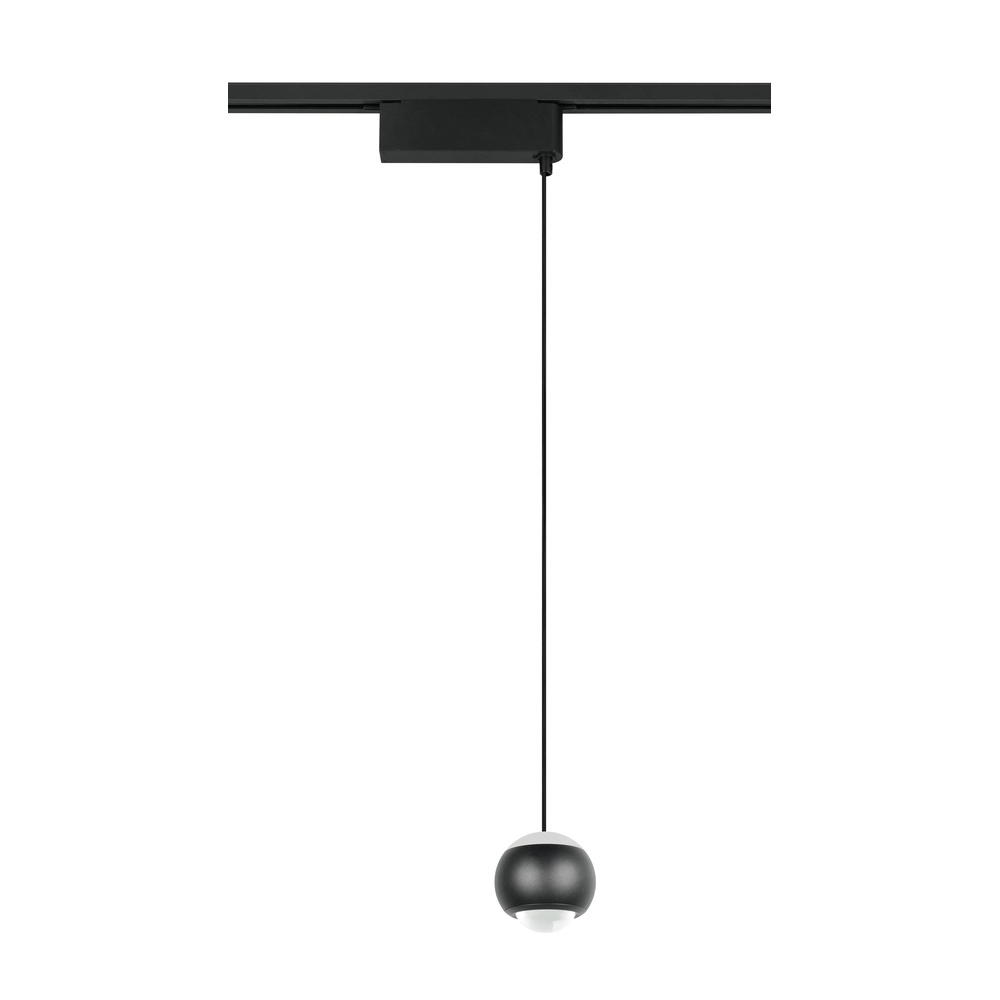 Hanglamp voor rail Hamlet zwart 2-fase Trio 4017807662948