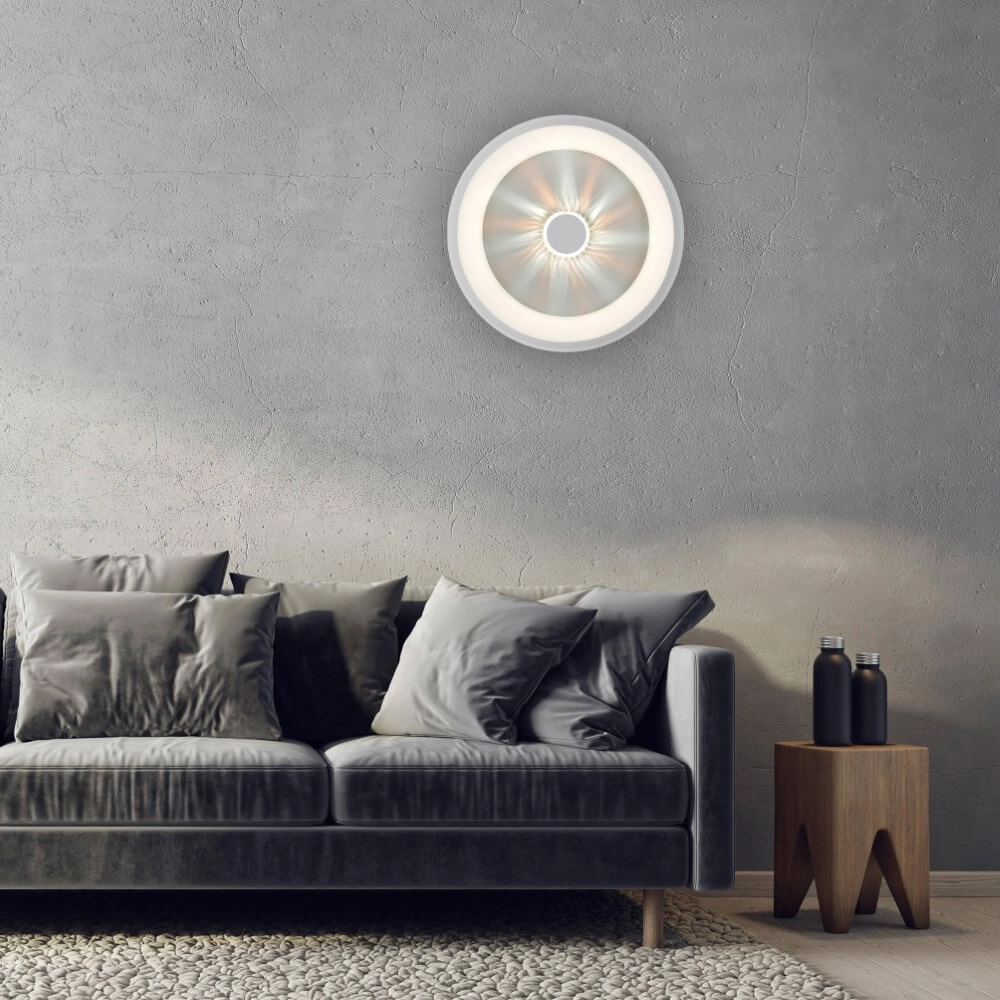 Ronde plafondlamp Vertigo wit Ø 46,5cm Just Light 4043689994709