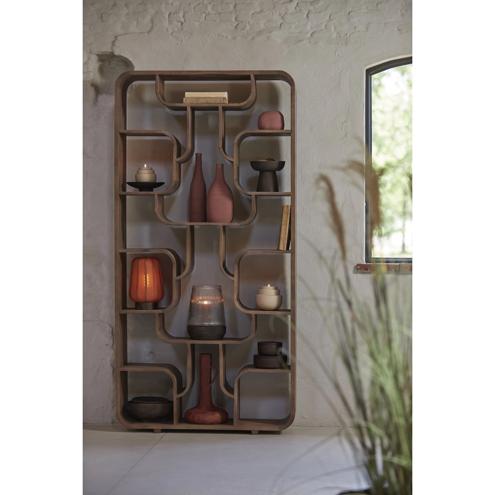 Nachtkastlamp Bibury Ø 20cm - terracotta linnen Light & Living 8717807794224