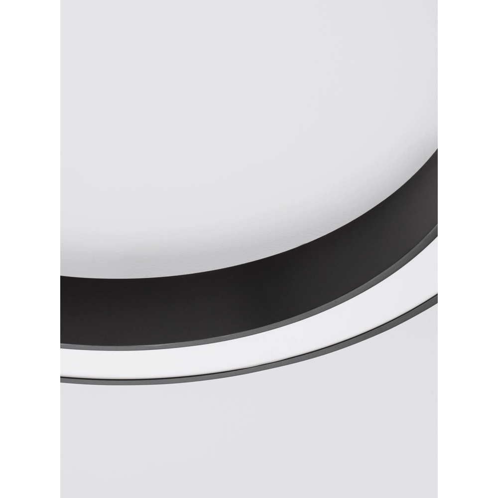 Plafondlamp Morbido zwart Ø 80cm Lyora 5212017438614