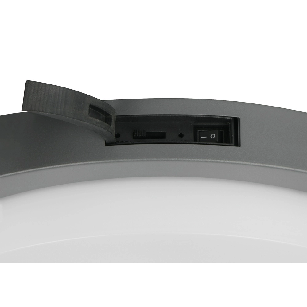 Plafondlamp Bermejo rond antraciet Trio 4017807648348