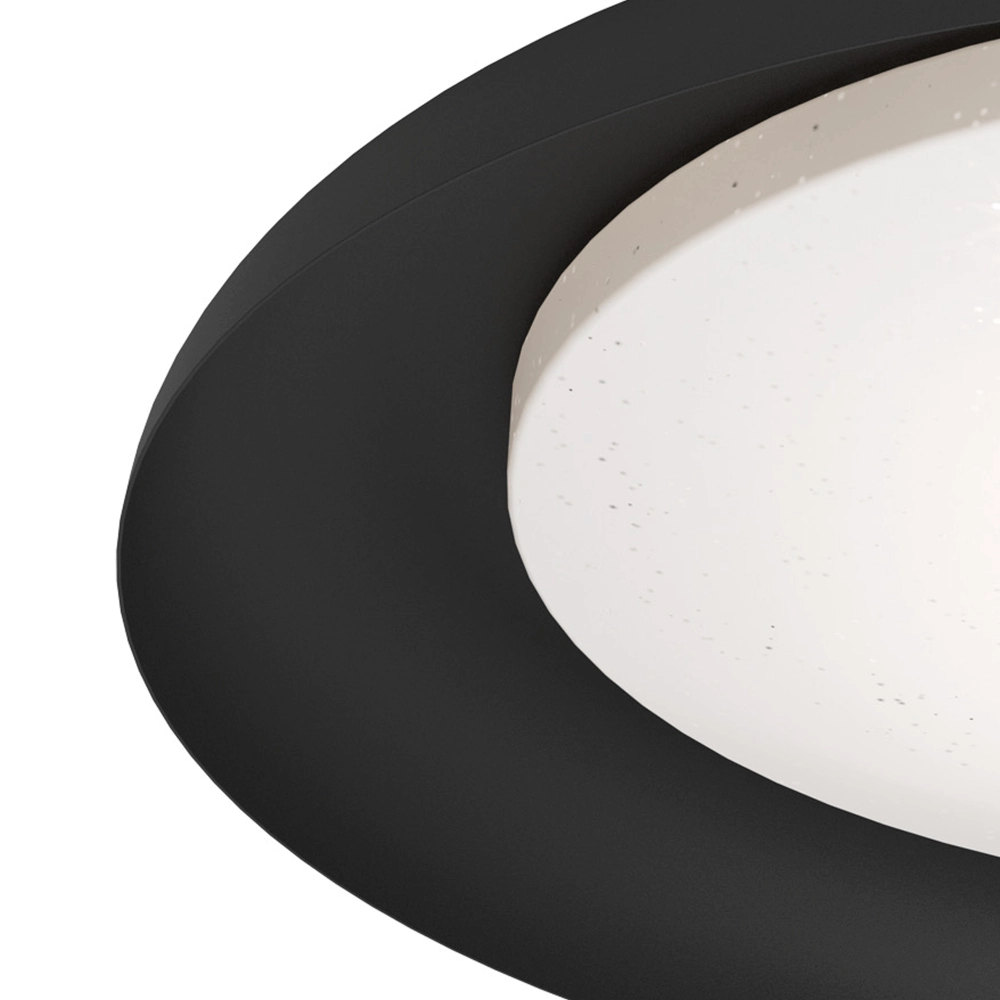 Zwarte plafondlamp Penjamo Ø 46,5cm Eglo 9002759997038