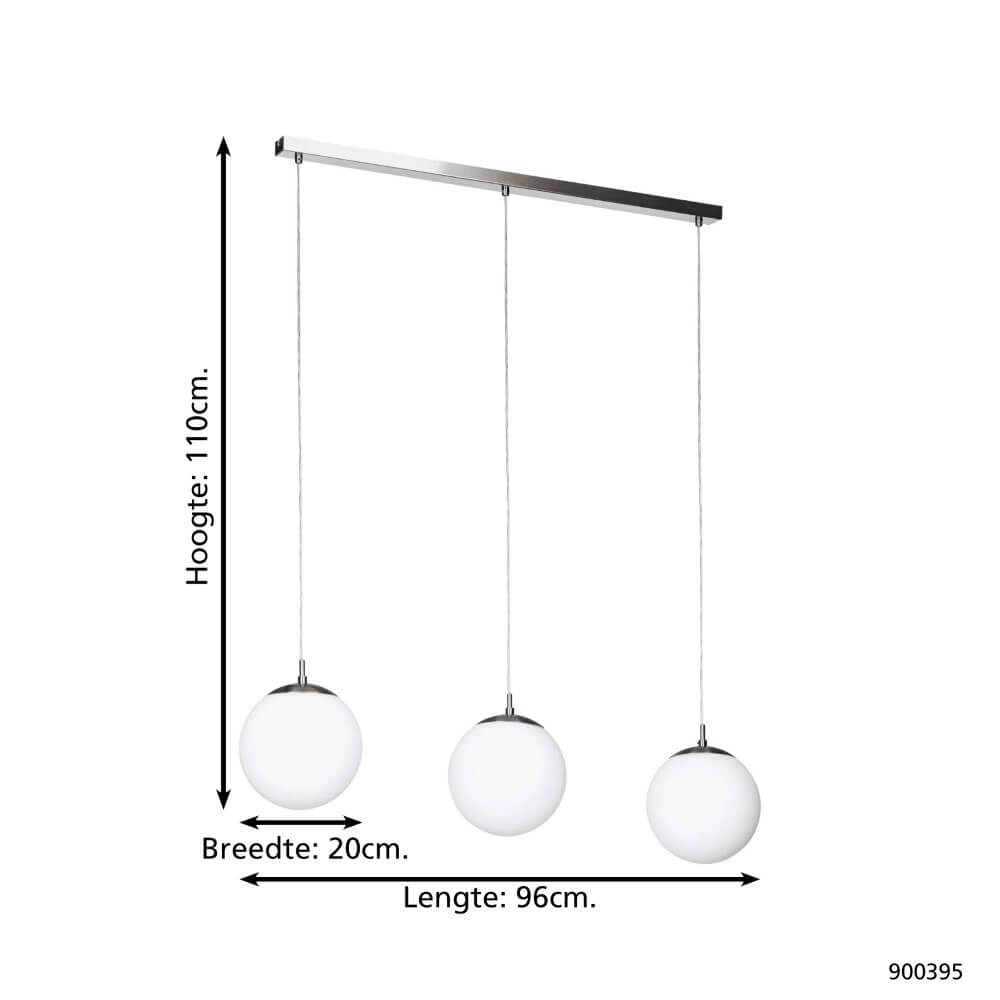 Hanglamp Rondo met glazen bollen Eglo 9008606239467
