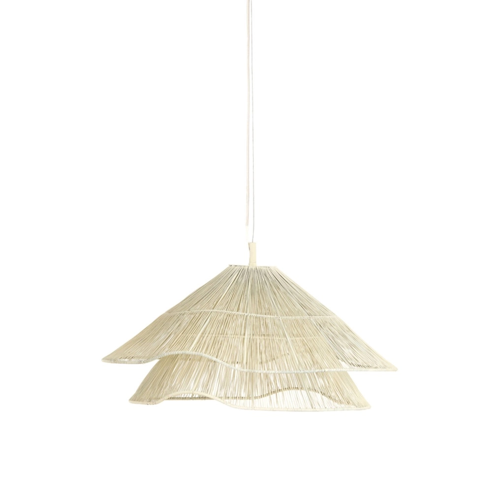 Japandi hanglamp Alameda wit Ø 56cm