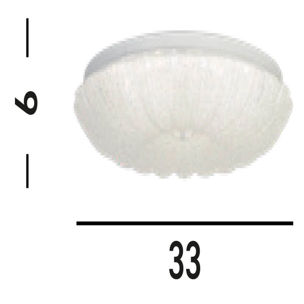 Plafondlamp Pandora chroom Searchlight 5053423274164