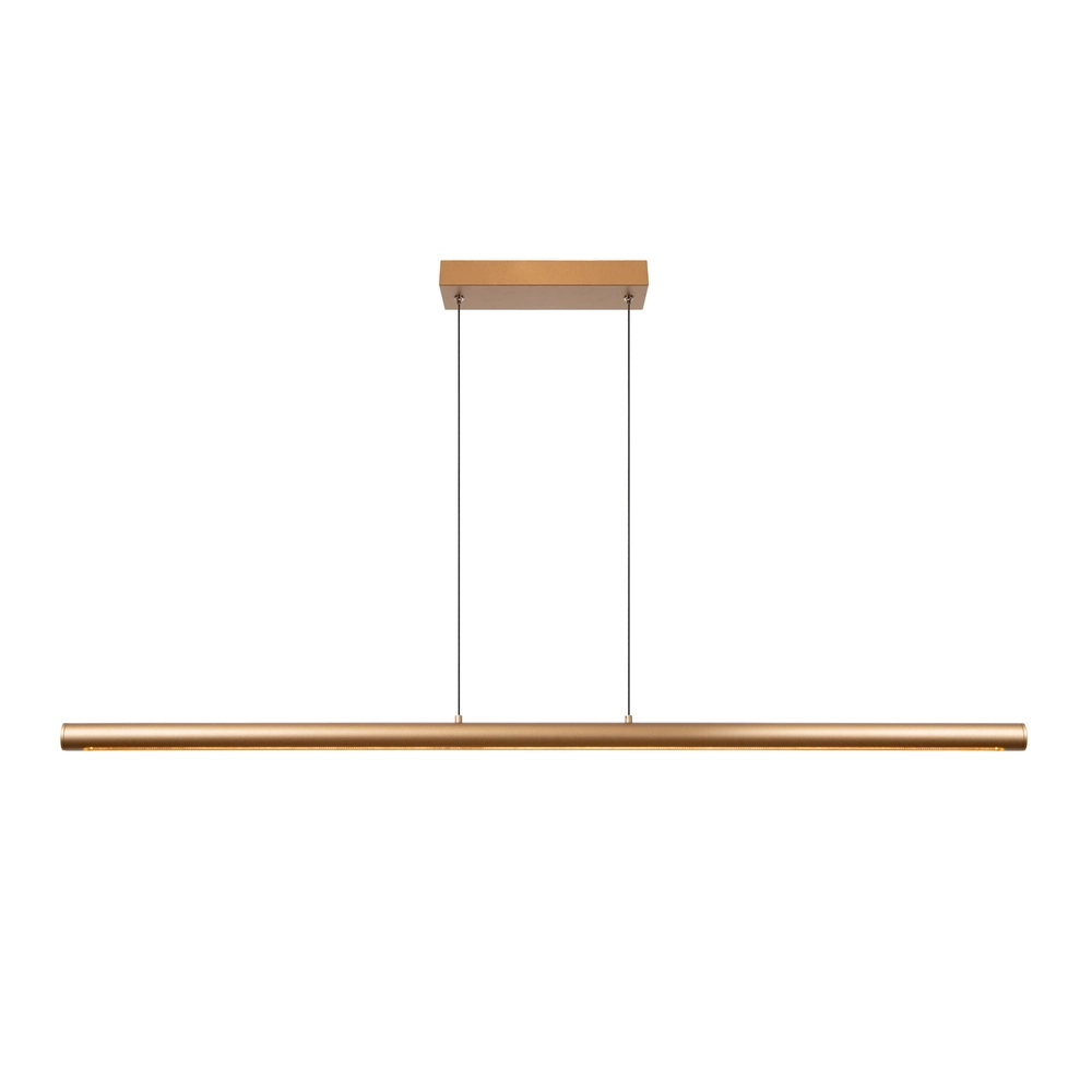 Strakke hanglamp Griffith brons 140cm