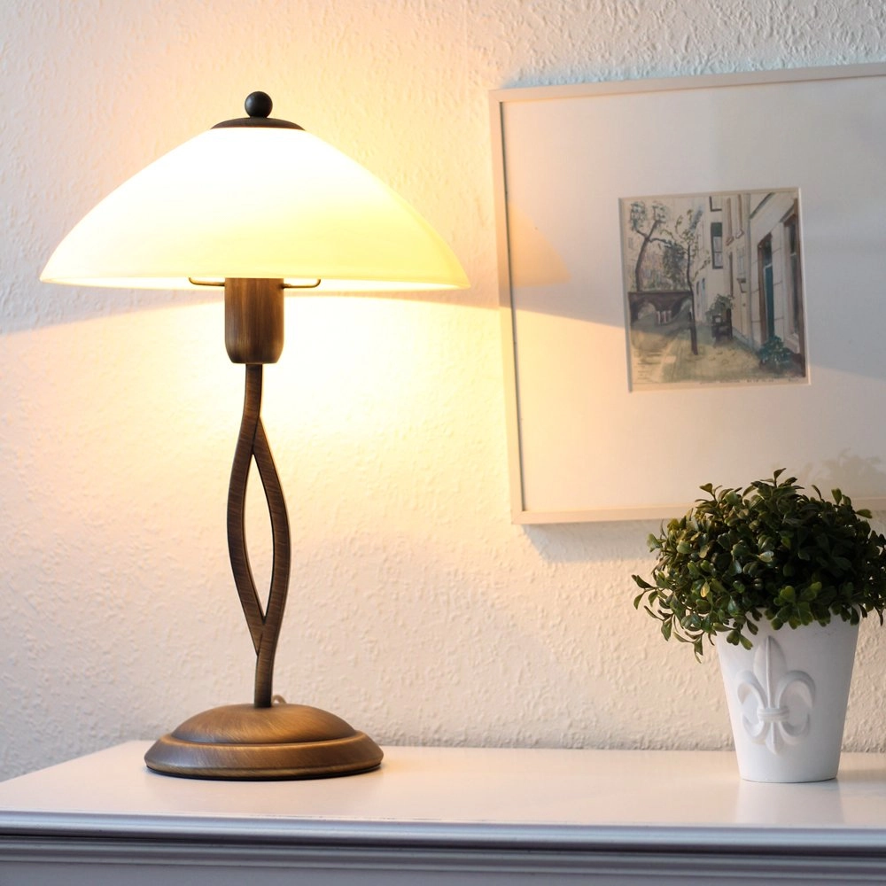Tafellamp Capri bronsbruin Steinhauer 8712746075441