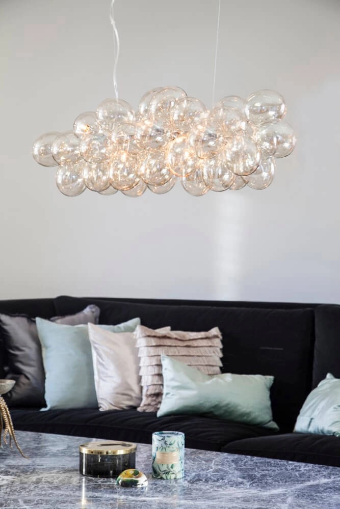 Hanglamp Gross amber glas 80cm By Rydéns 7391741008800