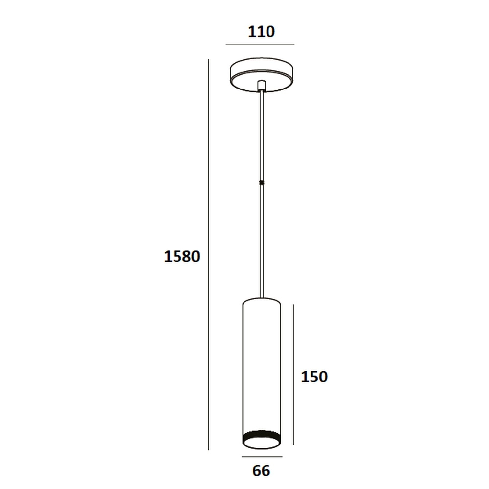 Design hanglamp Milano champagne 15cm Artdelight 8720701103344
