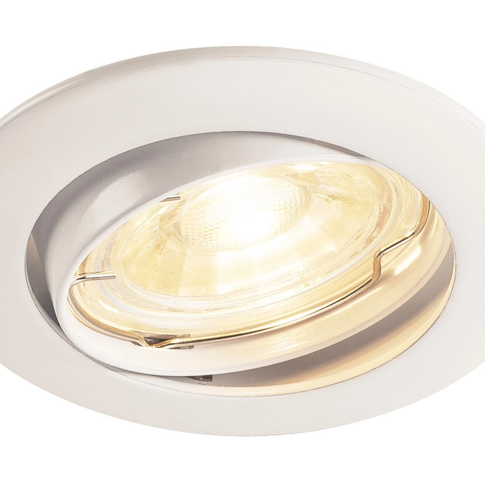 Richtbare inbouwspot Pika GU10 8,3cm rond wit SLV 4024163190107