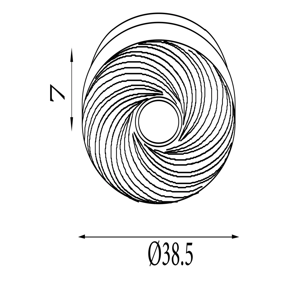 Plafonniere Aura chroom en wit Searchlight 5053423300047