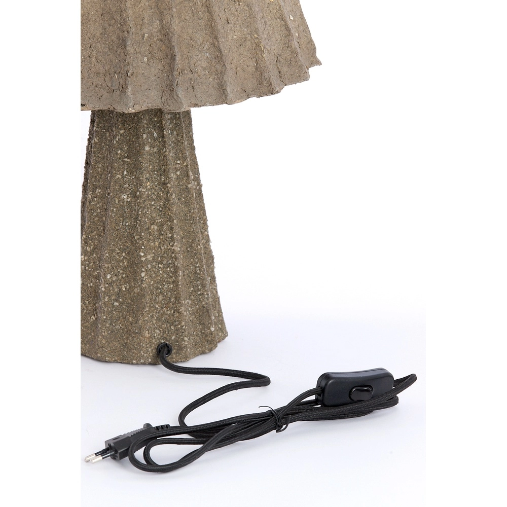 Ruwe tafellamp Christio Ø 36cm - donkergrijs Light & Living 8717807795177