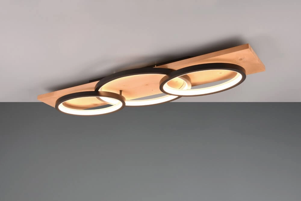 Design plafondlamp Barca zwart Trio 4017807572162