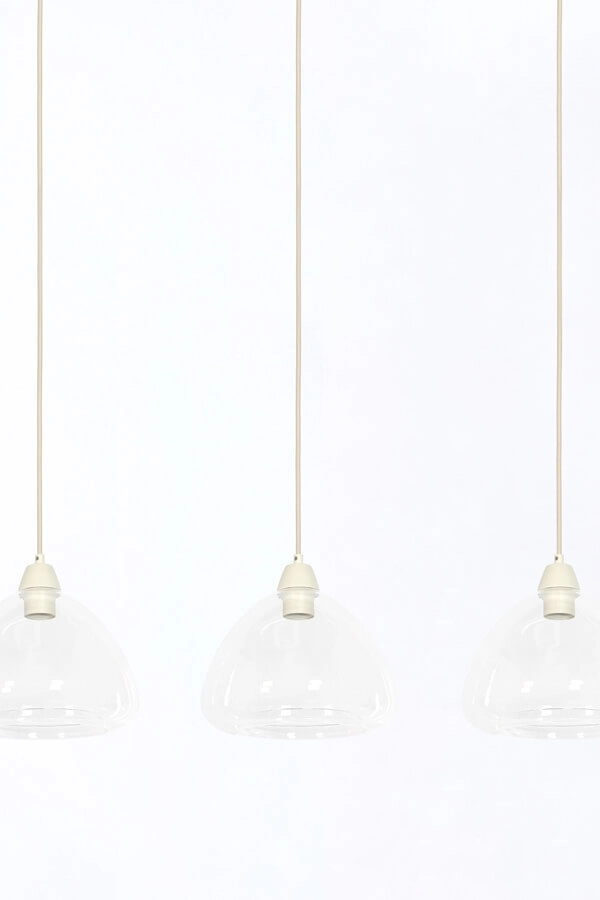 3-lichts hanglamp Bisho crème design 94cm Light & Living 8717807743314