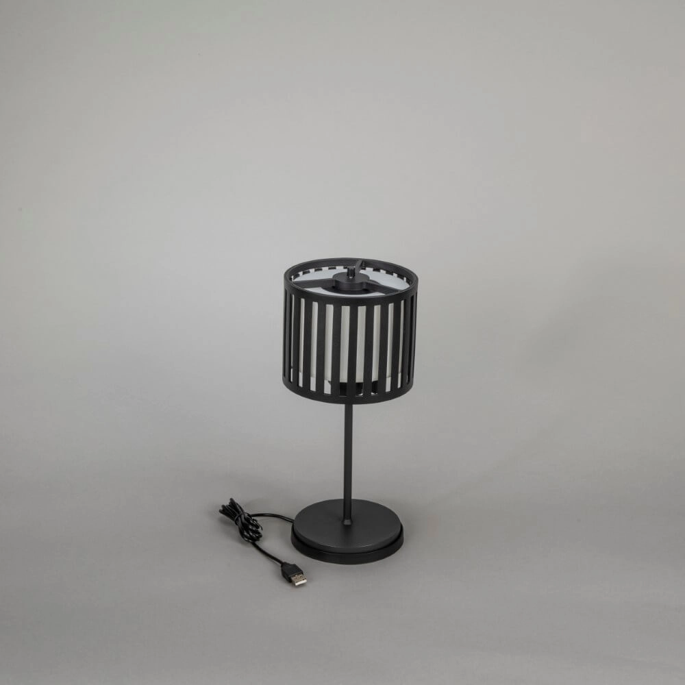 Unieke tafellamp Bottle zwart oplaadbaar KonstSmide 7318308377520