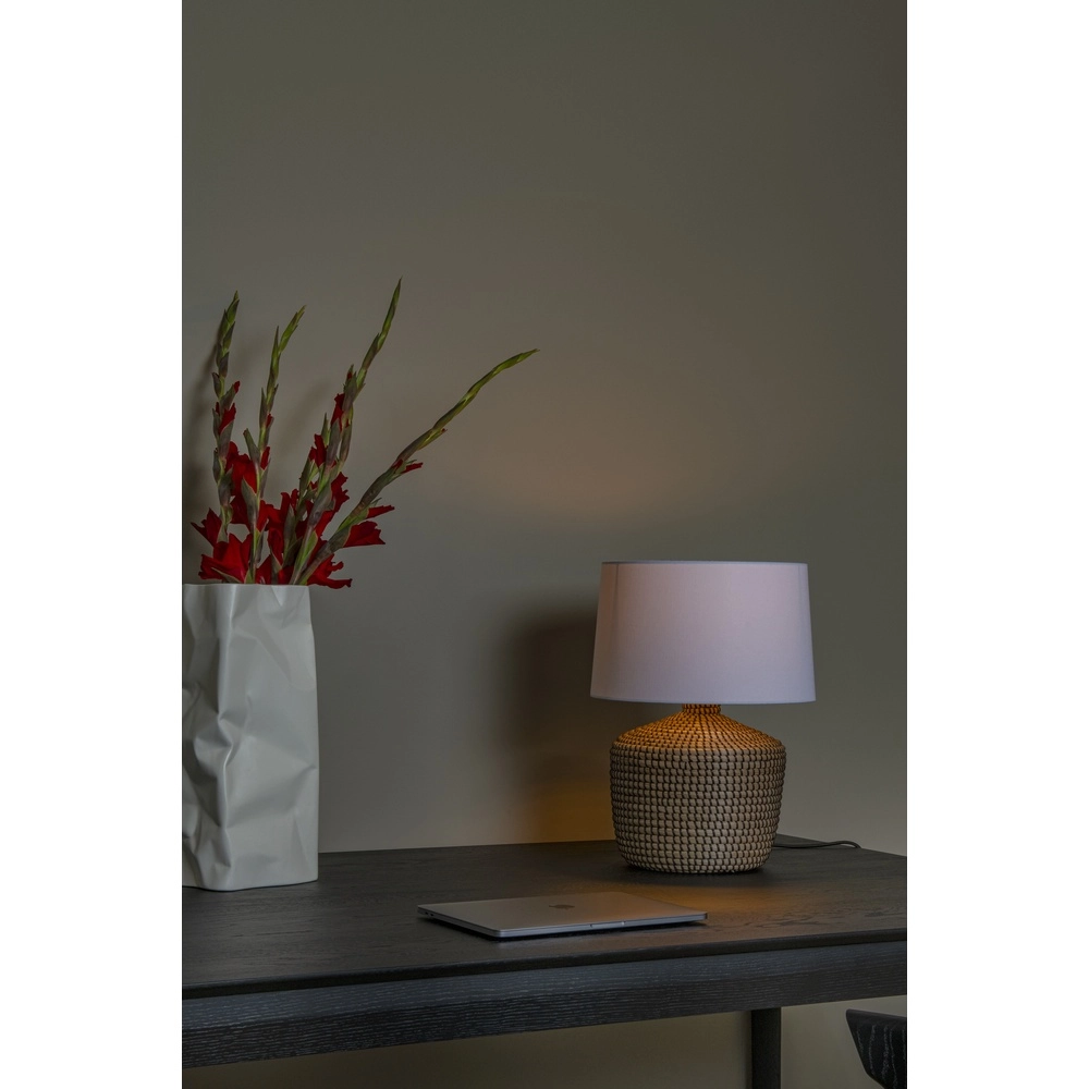 Schemerlamp Ambala Ø 45cm - zeegras bruin Premium by Lucide 5411212106117