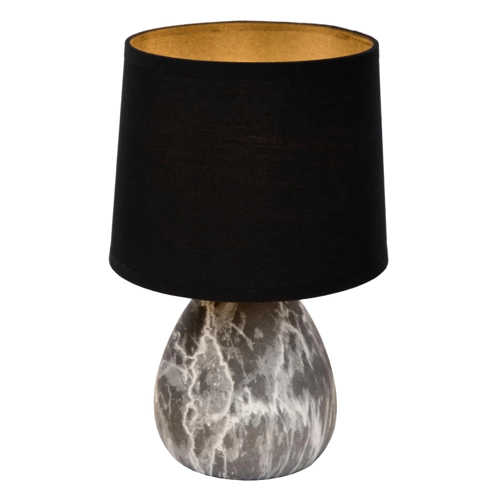Tafellamp Marmo zwart Lucide 5411212470225