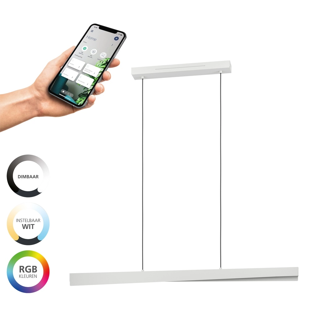 Smart hanglamp Bolognano-Z design grijs