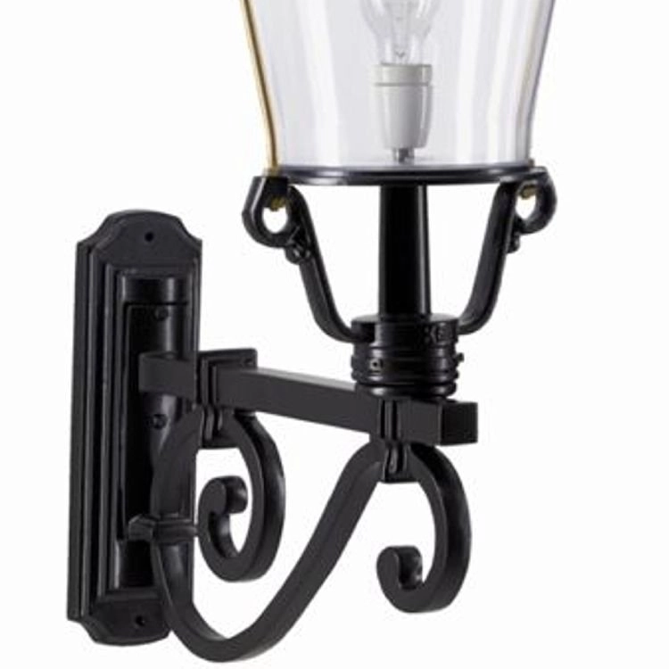 Nostalgische wand lantaarn Notaris L zwart KS Verlichting 8714732127745