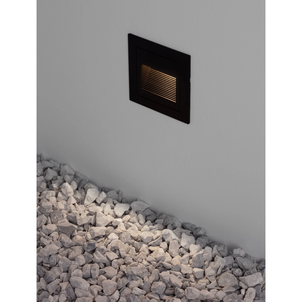 Vierkante inbouwlamp Mono zwart Vierkante inbouwlamp Mono zwart