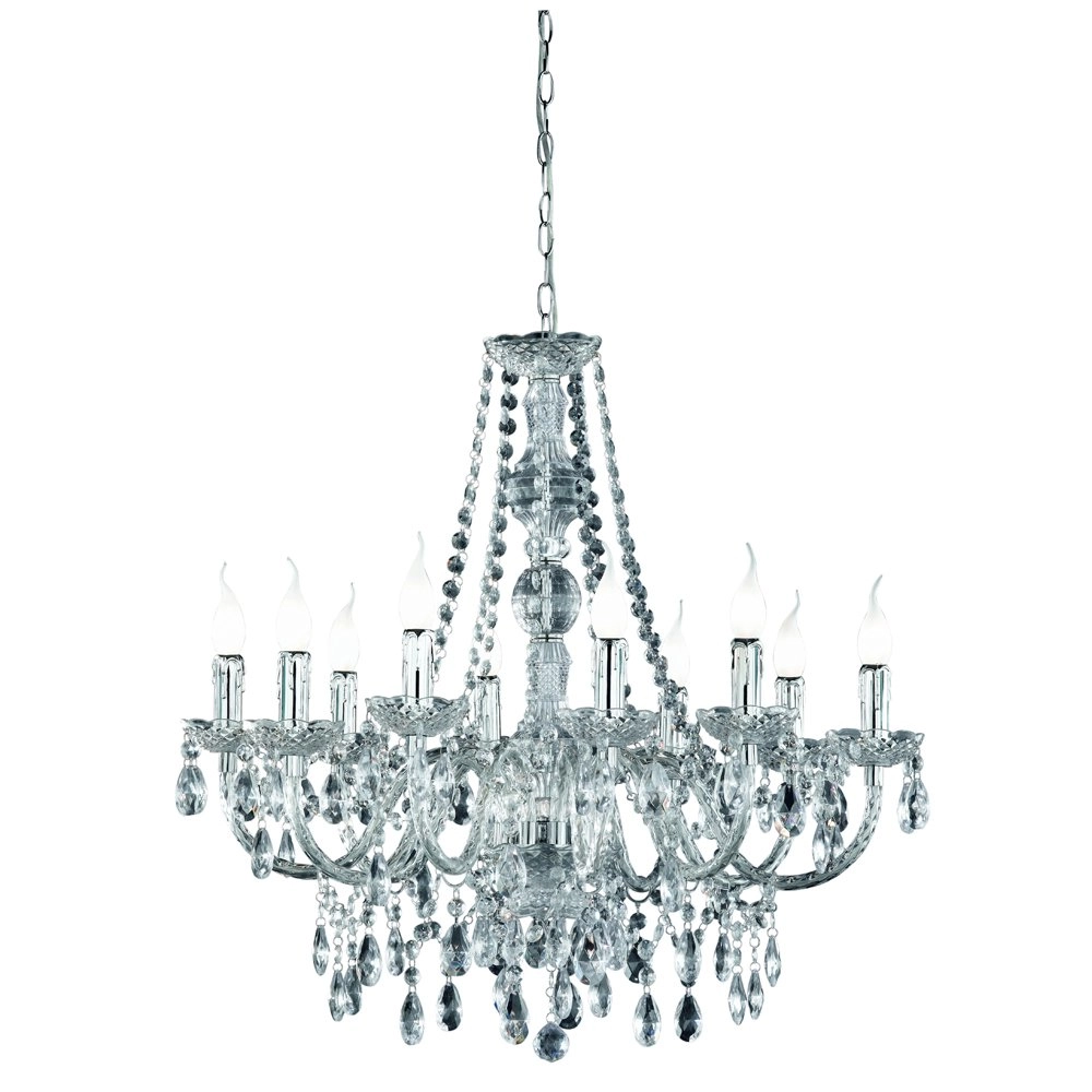 Kroonluchter Luster Crystal 77cm 10-lichts met kristal Kroonluchter Luster Crystal 77cm 10-lichts met kristal