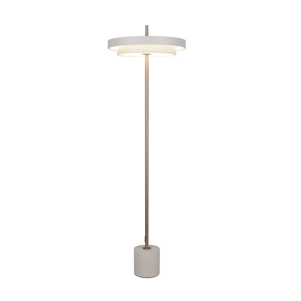 Moderne vloerlamp Keaton wit Trio 4017807655933