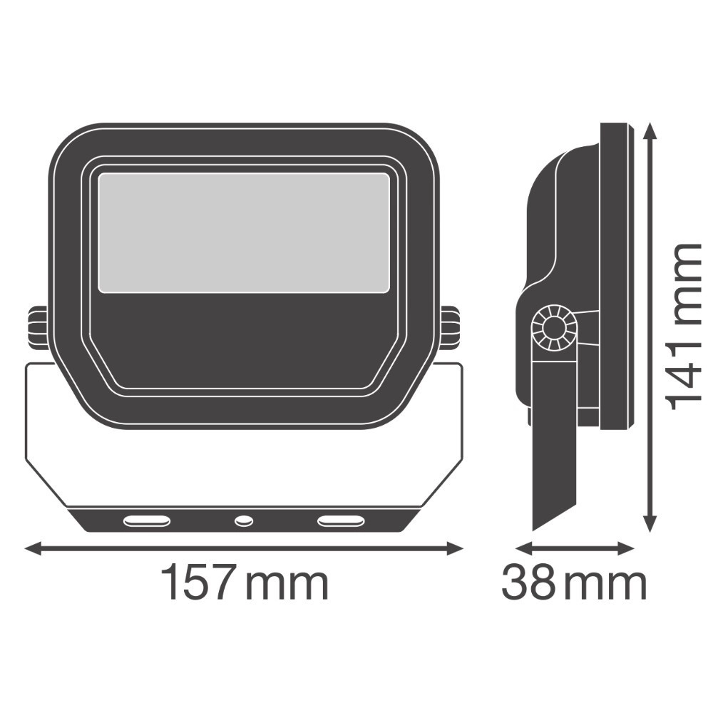 Schijnwerper Vance 17W - 3000K zwart Lyora 4099854305788