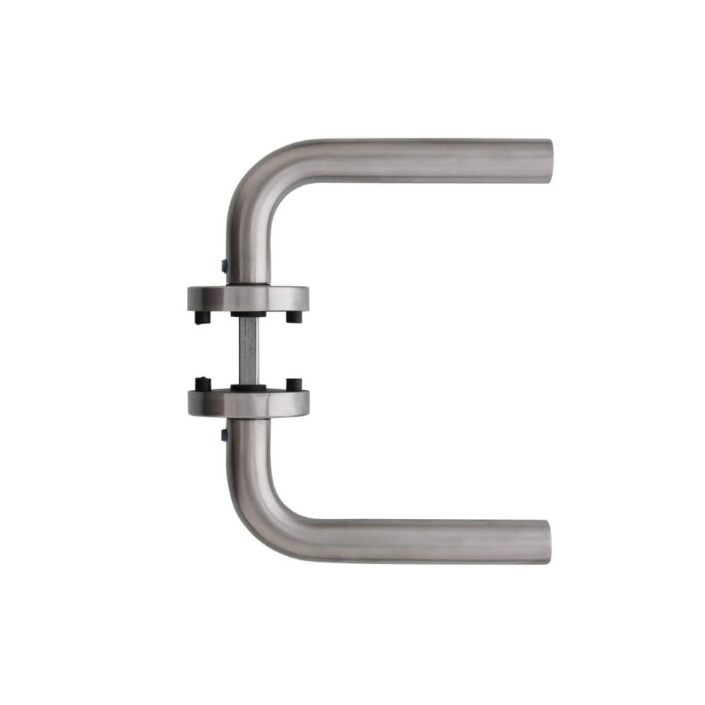 Strakke deurklink Recht rozet RVS Intersteel 8714186422595