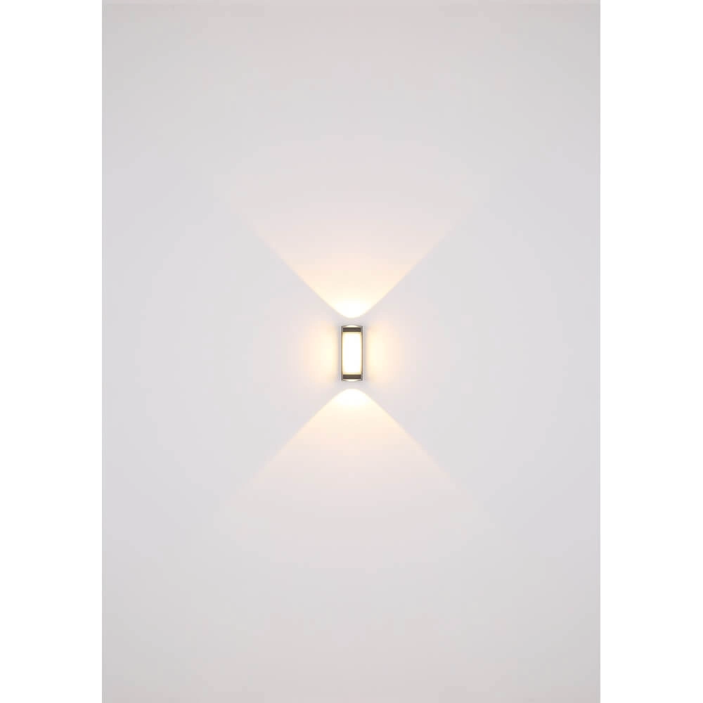 Design wandlamp Plixon antraciet rechthoek Globo 9007371455430