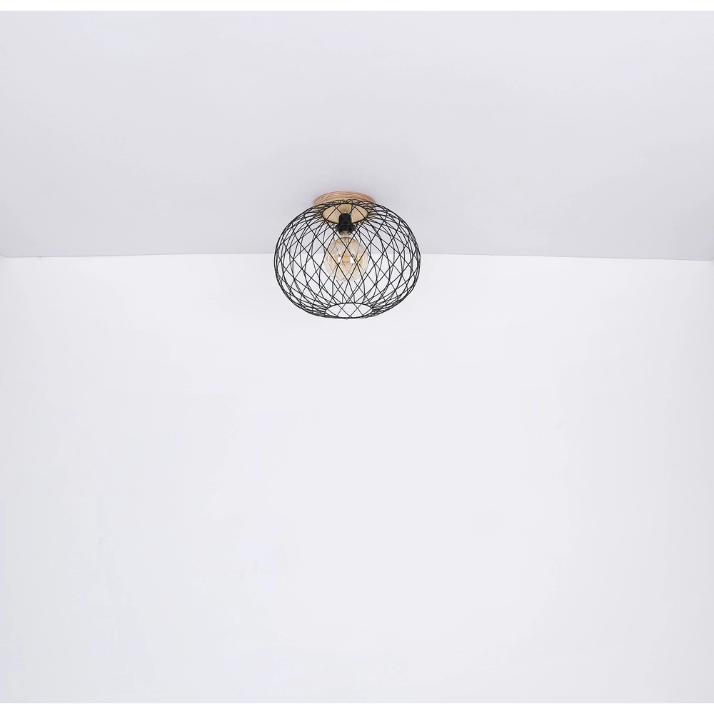Wandlamp Lacky zwart Globo 9007371429356