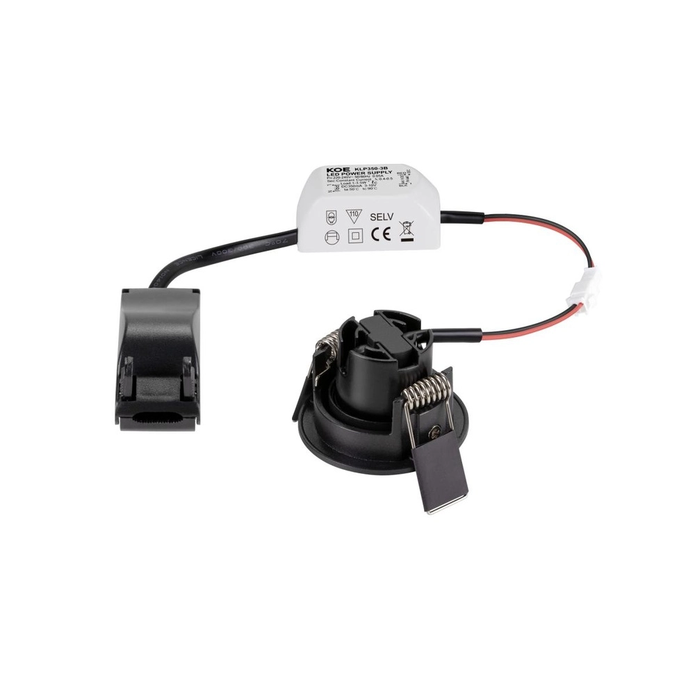 Inbouwspot New Tria 45 3000K zwart SLV 4024163303972