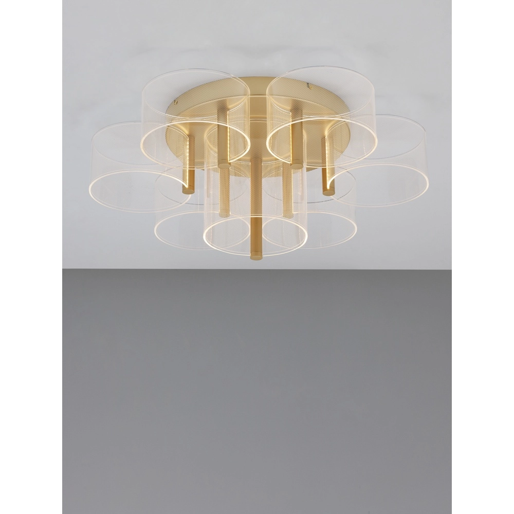 Design plafondlamp Gatlin goud Ø 68cm Design plafondlamp Gatlin goud Ø 68cm