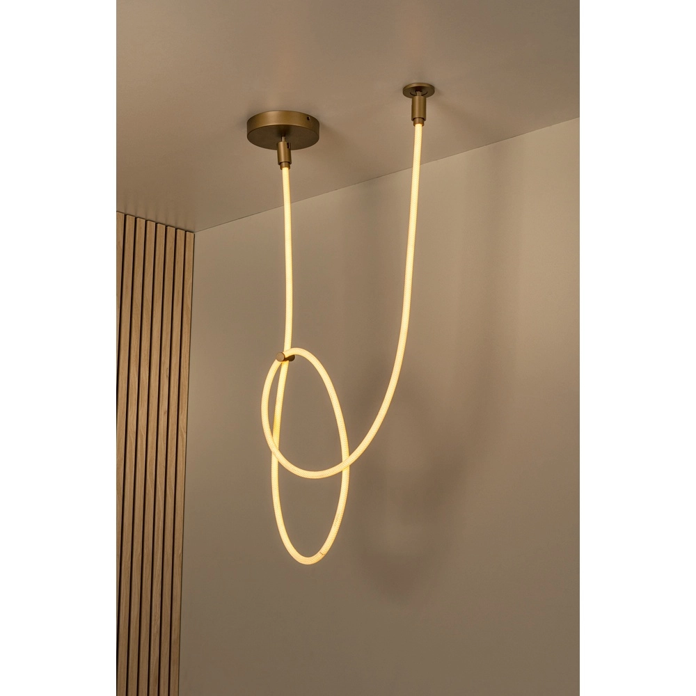 Unieke plafondlamp Janderin 300cm champagne Lucide Vibes 5411212242075