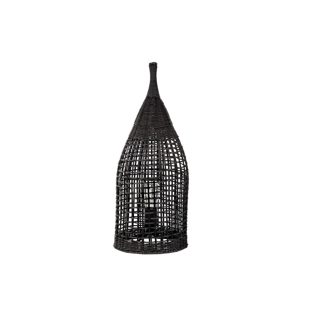 Bohemian vloerlamp Naos rotan 54,5H zwart Lyora 5212017477576