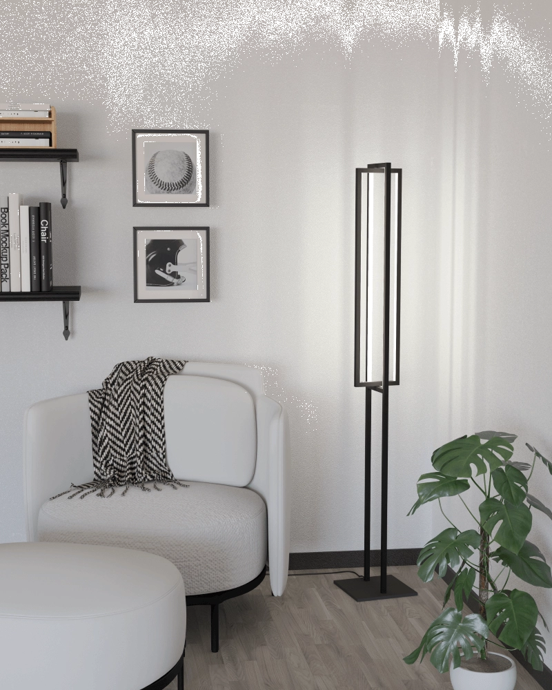 Led staande lamp Siberia zwart Eglo 9008606244089