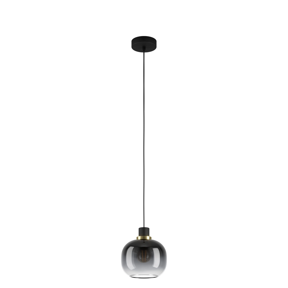 Glazen hanglamp Oilella Ø 19cm - smoke glas