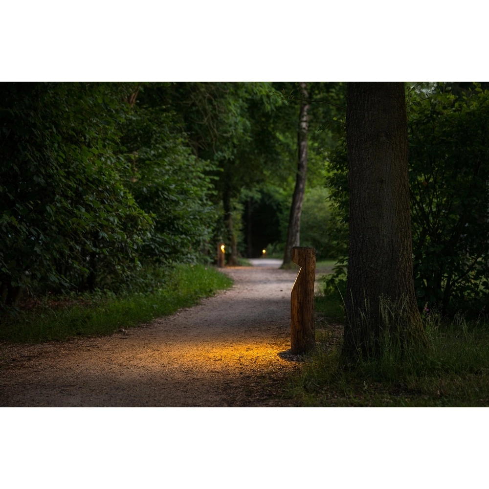 Houten padverlichting Bosco Kastanje - 65cm - 2700K Timberlab 8716803513709