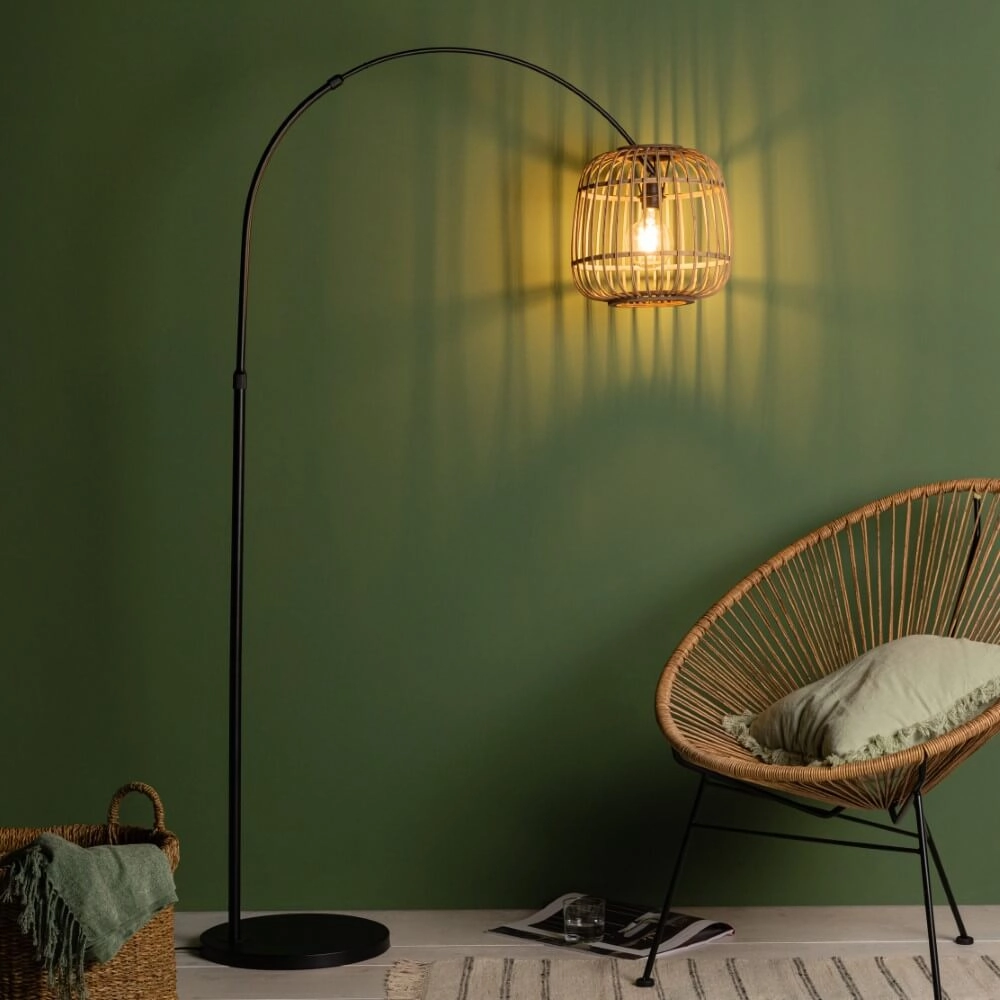 Rotan booglamp Nikka 171cm Brilliant 4004353402272