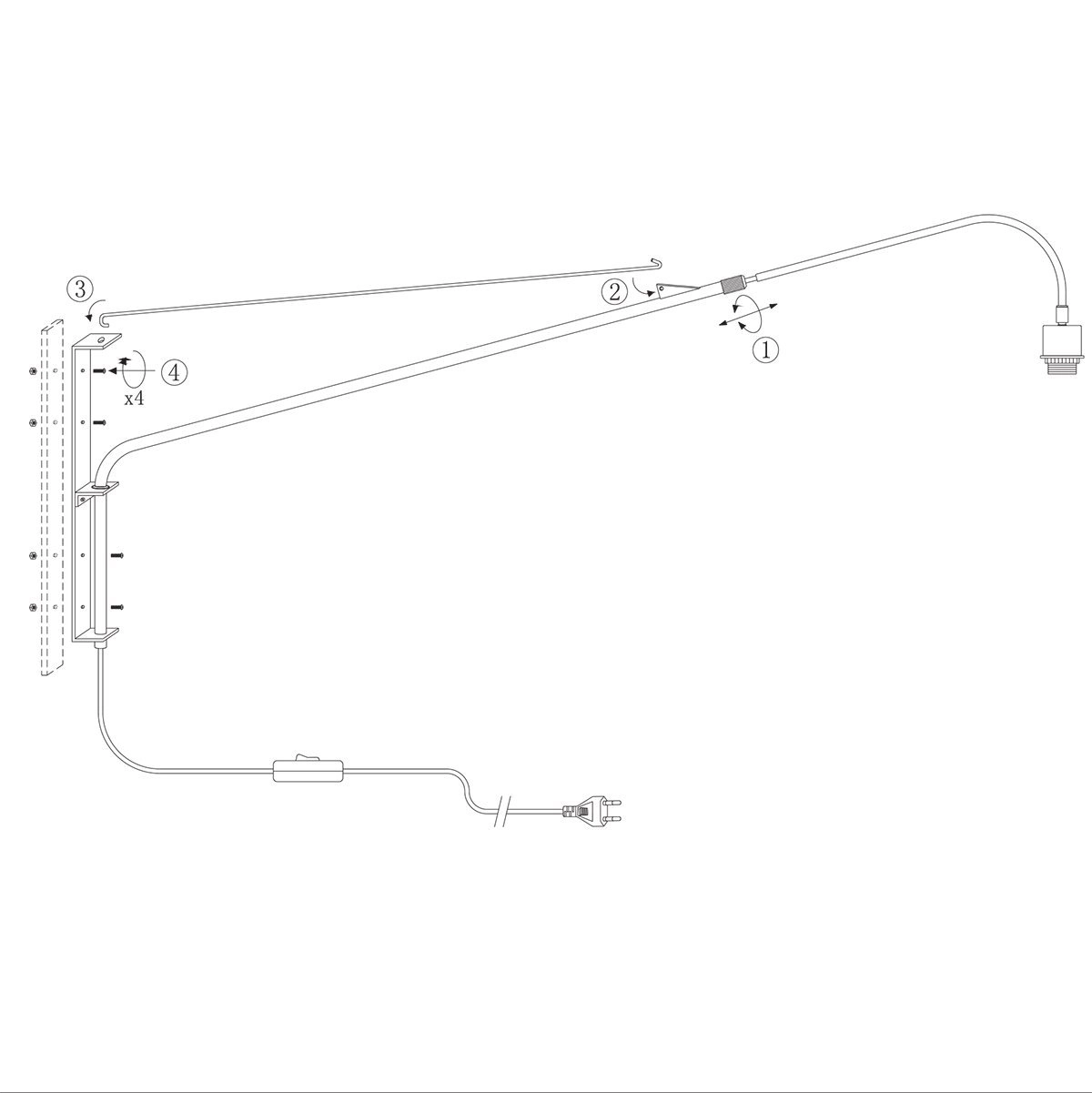Wandlamp Elegant Classy 50cm RVS met groen velourse kap Steinhauer 8712746146004