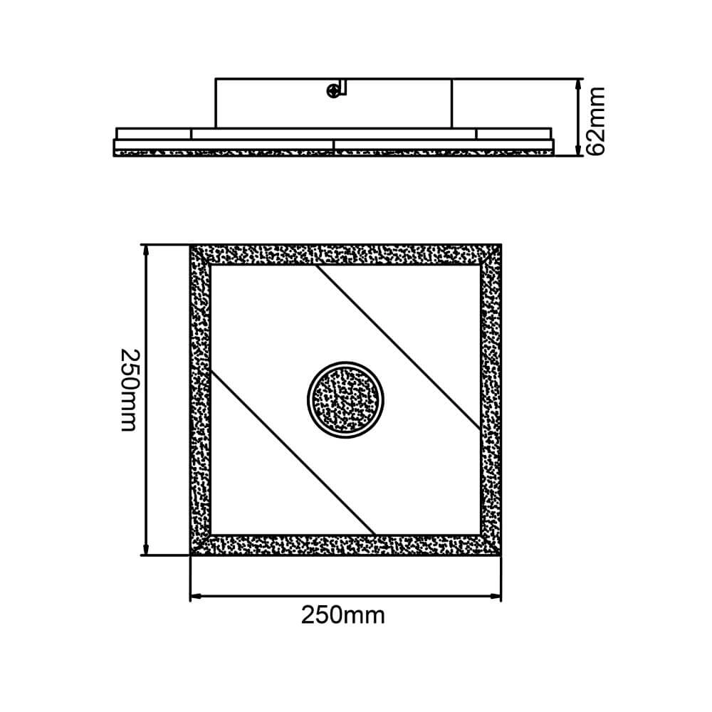 Houten led plafondlamp Woodbridge S Brilliant 4004353409691