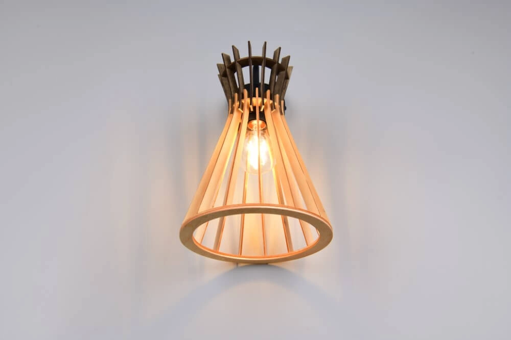 Design hanglamp Alice hout Trio 4017807637366