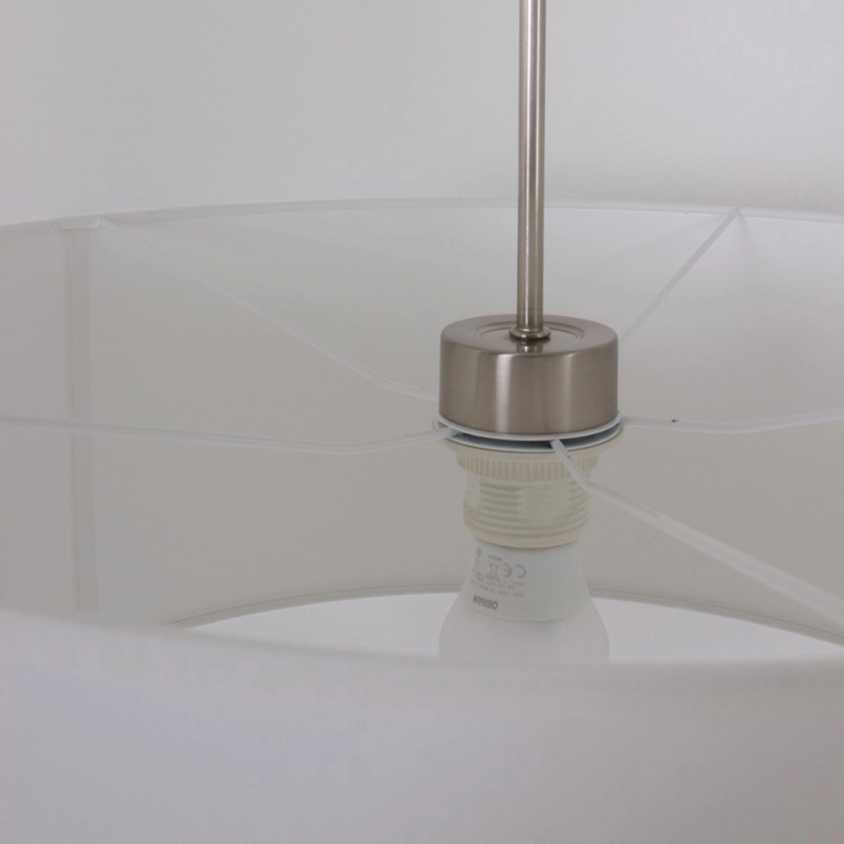 Hanglamp Stresa met 50cm met witte kap Steinhauer 8712746118148