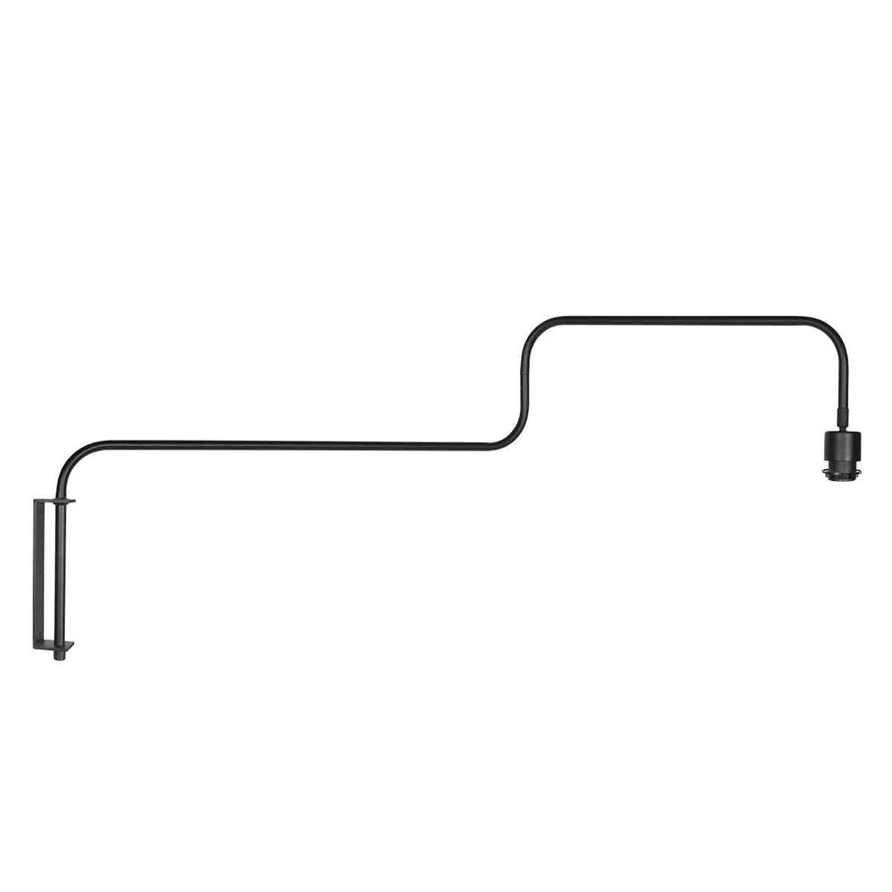 Muurlamp Bloeba zwart met rotan kap Steinhauer 8712746183016