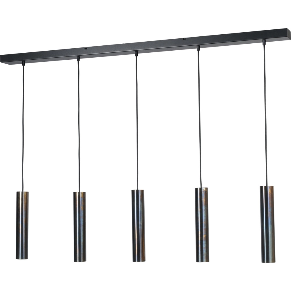 Eetkamer hanglamp Run 5 dappled oil pendels Masterlight 8718121204598